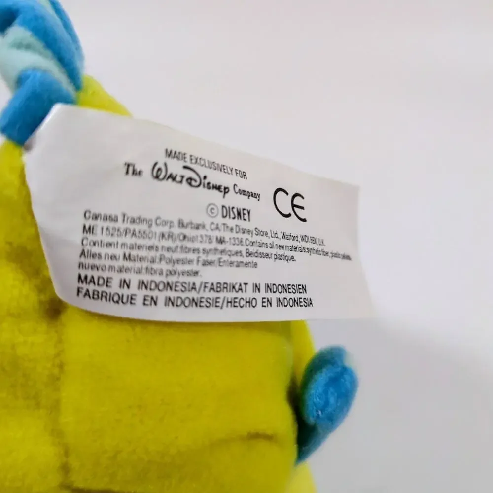 Disney Store Flounder The Little Mermaid Mini Bean Bag Plush 7